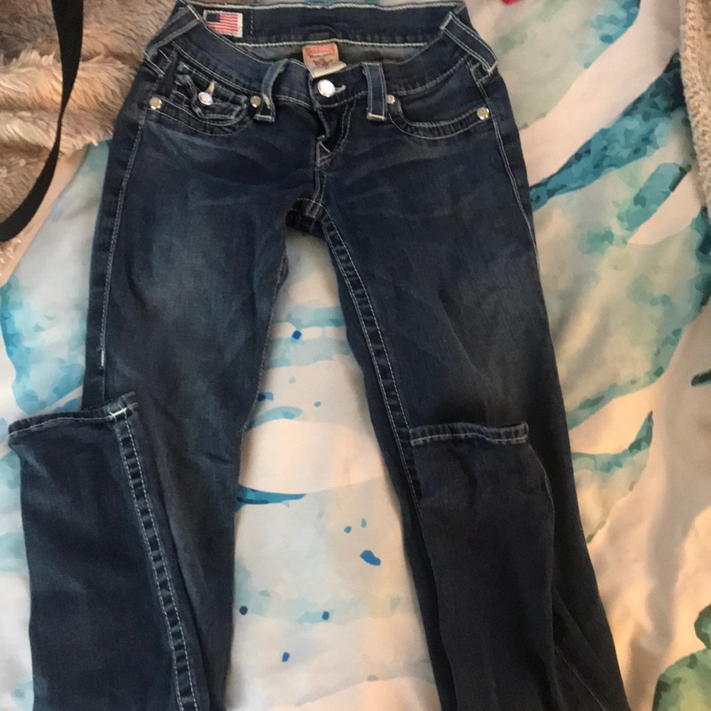 True Religion Low Rise Skinny Jeans size 23